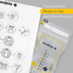 Medela Easy Pour opbevaringsposer til brystmælk, 25 stk- Madopbevaring|Brystpumper
