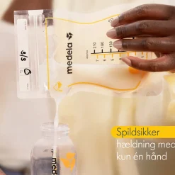 Medela Easy Pour opbevaringsposer til brystmælk, 50 stk- Madopbevaring|Brystpumper