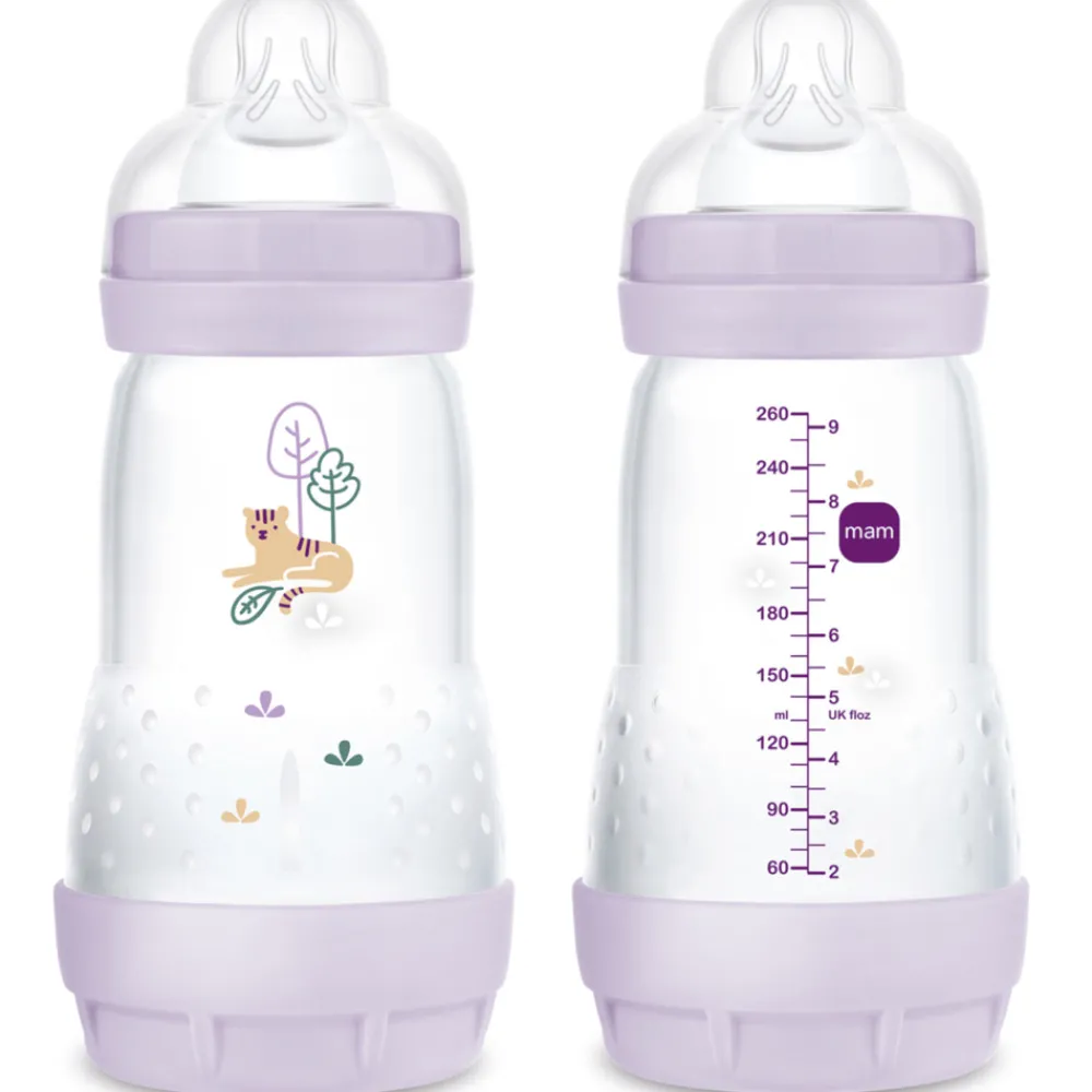 MAM Easy Start Anti-Colic 260ml 2pk Lila- Sutteflasker