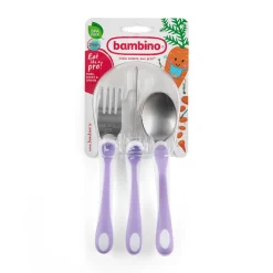 Bambino Eat like a pro! lilac- Bestik