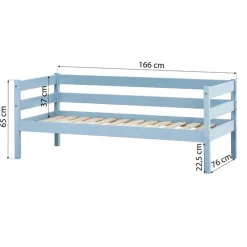 Hoppekids ECO Comfort Juniorseng 70x160 cm. - dream blue-Børn Juniorsenge
