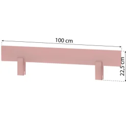 Hoppekids ECO Comfort Sengehest 70x160 cm. - pale rose-Børn Sengeheste