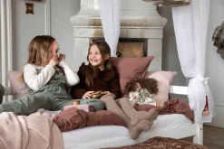 Hoppekids ECO Dream Himmelseng hvid, med himmel-Børn Pakkeløsninger|Juniorsenge