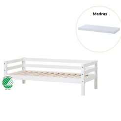 Hoppekids ECO Dream Juniorseng hvid med madras 70x160 cm. - hvid-Børn Juniorsenge