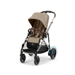 Cybex E-Gazelle S - Almond Beige | beige- Klapvogne Med Flade Sæder