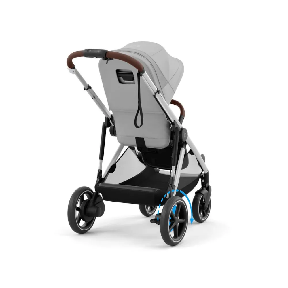 Cybex E-Gazelle S - Stone Grey | mid grey- Klapvogne Med Flade Sæder