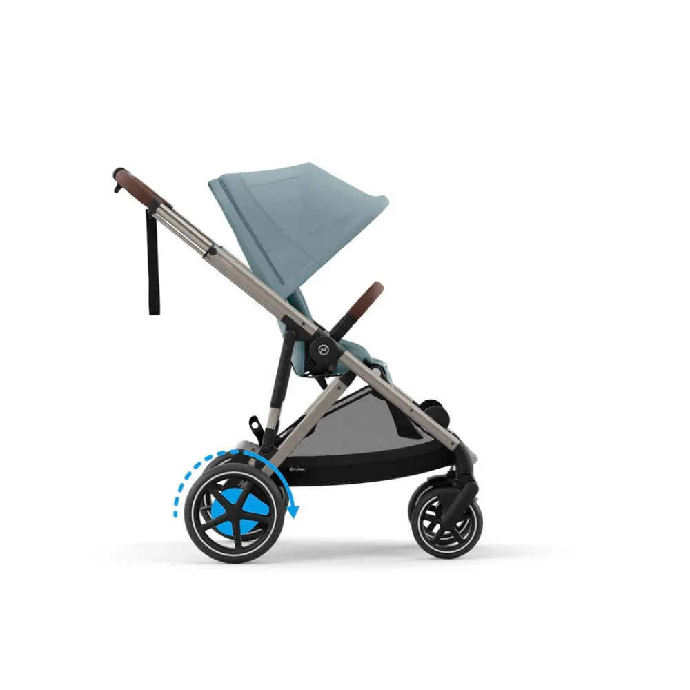 Cybex E-Gazelle S - Stormy Blue | light blue- Klapvogne Med Flade Sæder