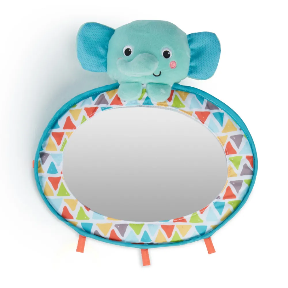 Bright Starts Elefant spejl- Legetøj Til Barnevogne & Autostole|Babyspejle