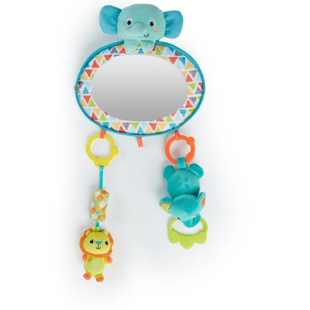 Bright Starts Elefant spejl- Legetøj Til Barnevogne & Autostole|Babyspejle