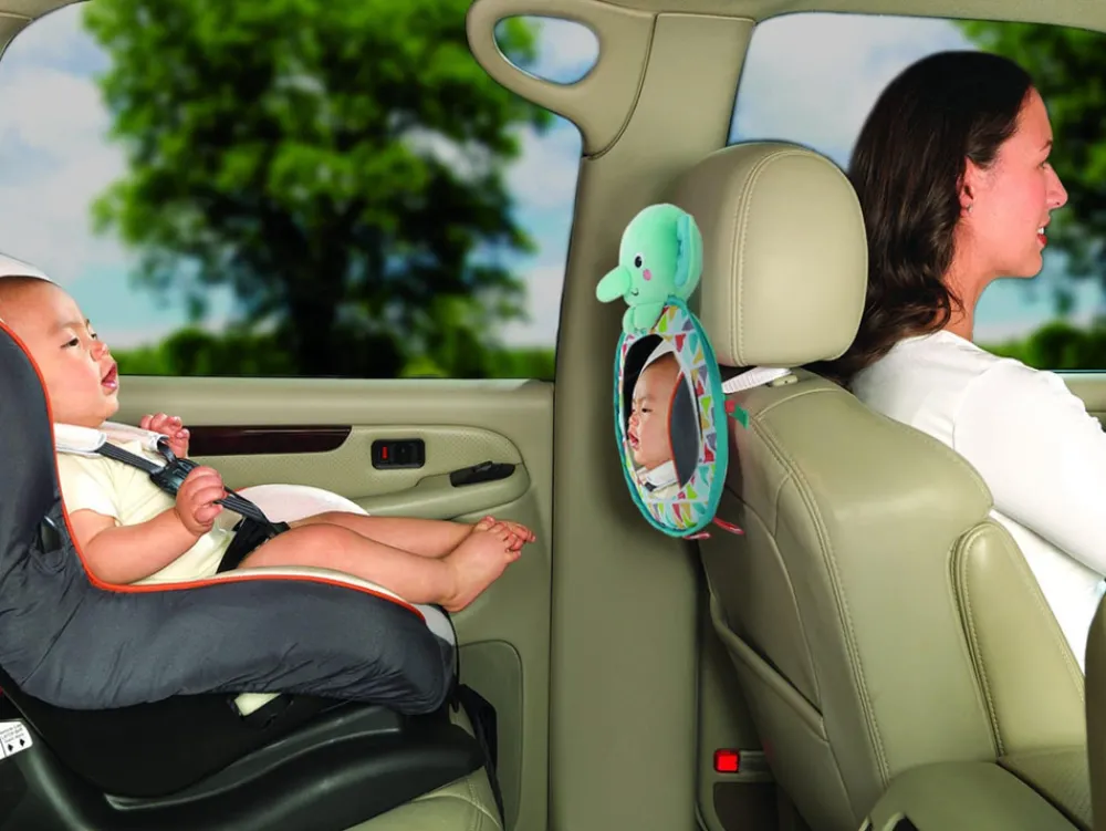 Bright Starts Elefant spejl- Legetøj Til Barnevogne & Autostole|Babyspejle