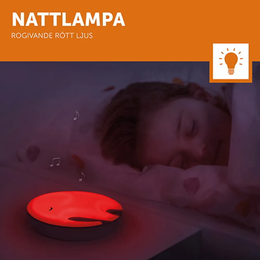 ZAZU Elefanten Emmy, natlampe m. musik-Børn White Noise Og Højtalere|Lamper