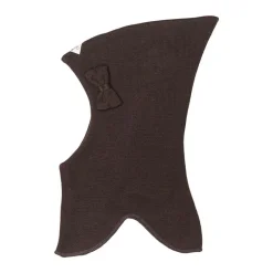 Racing kids Elefanthue m. Sløjfe - Chocolate brown- Elefanthuer & Huer|Uldhuer, Uldvanter & Uldfutter