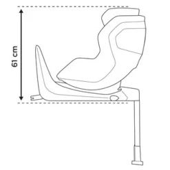 Thule Elm rearward facing - Black- Autostole 61-105 Cm (3 Mdr.-4 År)