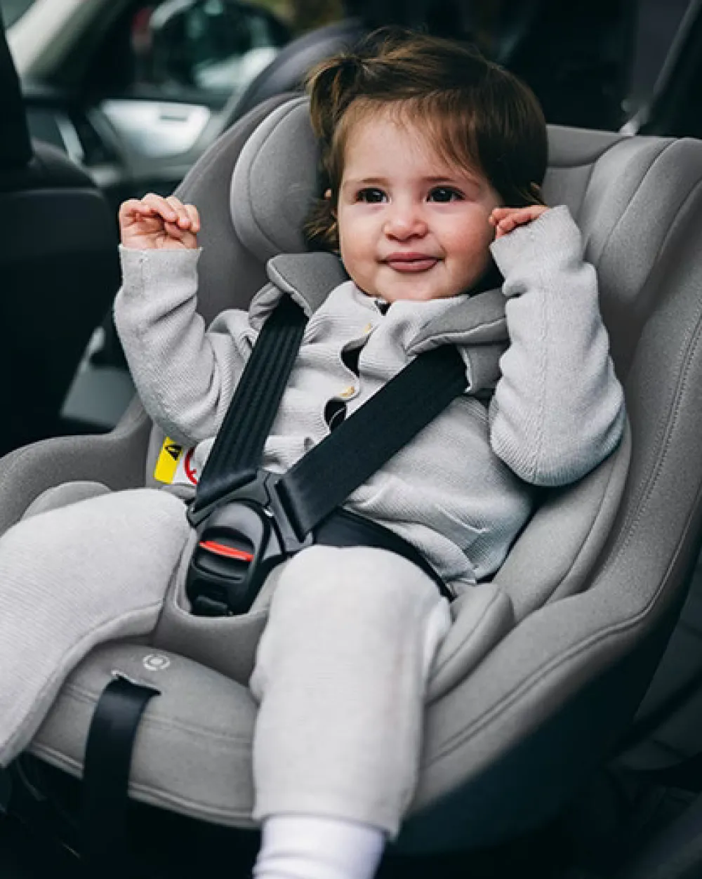 Thule Elm rearward facing - Light Grey- Autostole 61-105 Cm (3 Mdr.-4 År)