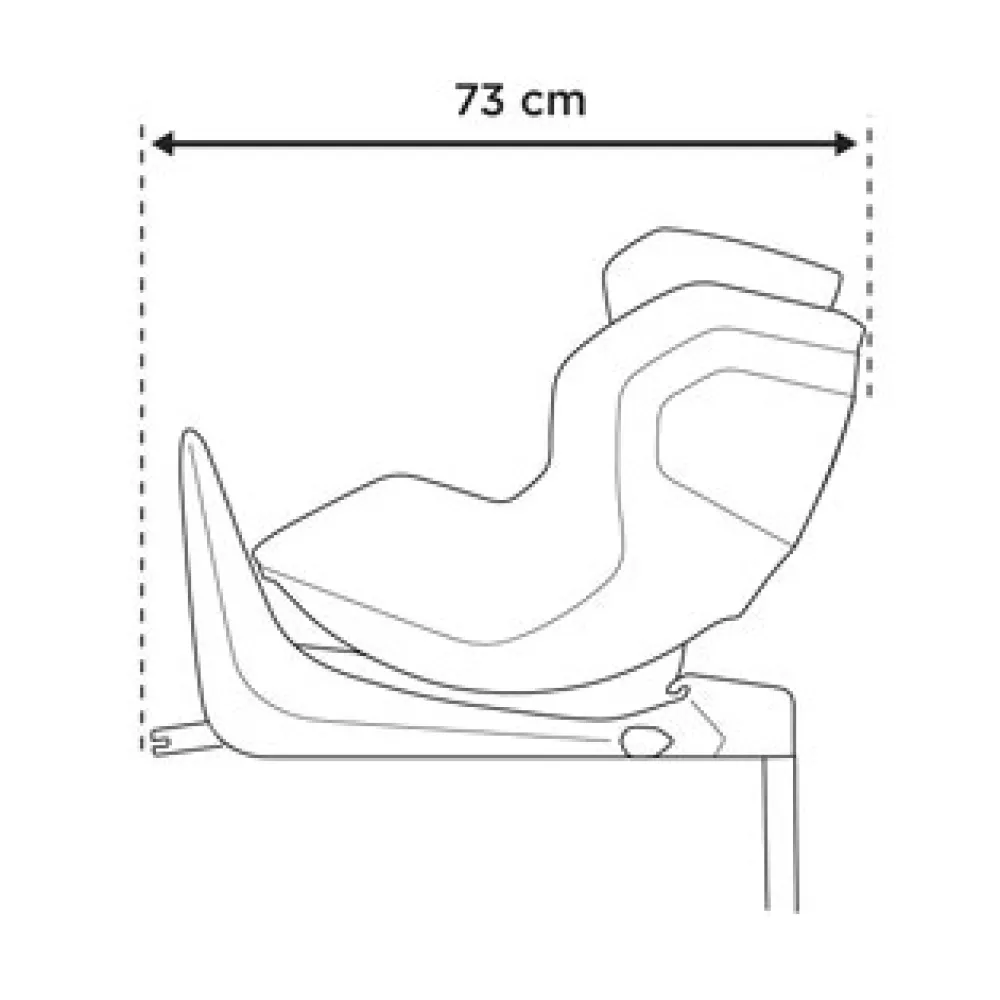 Thule Elm rearward facing - Mid Blue- Autostole 61-105 Cm (3 Mdr.-4 År)