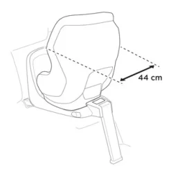 Thule Elm rearward facing - Mid Blue- Autostole 61-105 Cm (3 Mdr.-4 År)