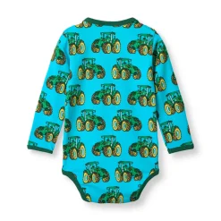 Småfolk Elstar Langærmet Body - Blue glow- Bodystocking Langærmet