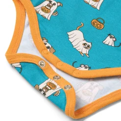 Småfolk Elstar Langærmet Body - Creamy blue- Bodystocking Langærmet