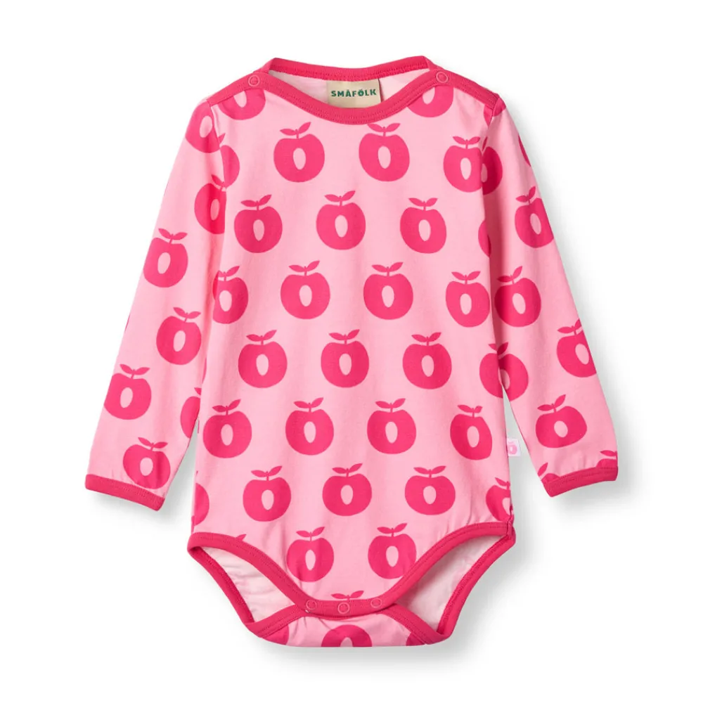 Småfolk Elstar Langærmet Body - Pink lilac- Bodystocking Langærmet