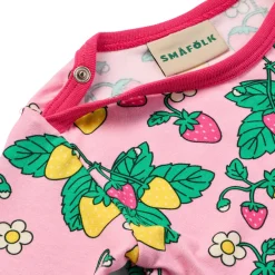 Småfolk Elstar Langærmet Body - Pink fandango- Bodystocking Langærmet