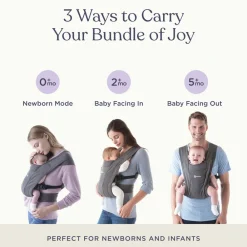 Ergobaby Embrace - heather grey- Bæreseler & Vikler