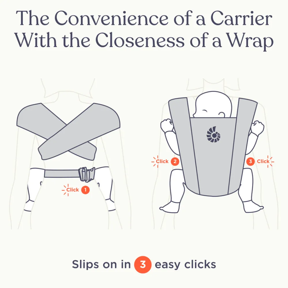 Ergobaby Embrace - heather grey- Bæreseler & Vikler