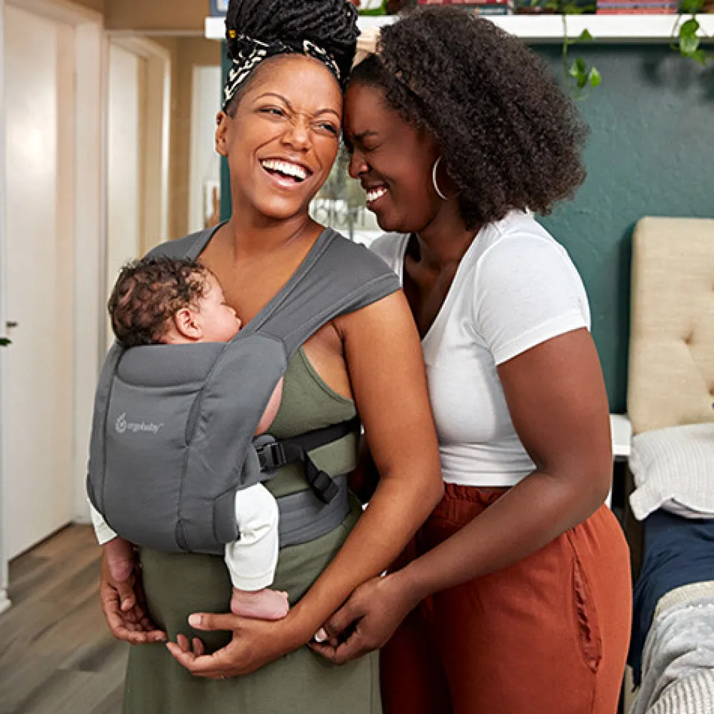 Ergobaby Embrace soft air mesh - washed black- Bæreseler & Vikler