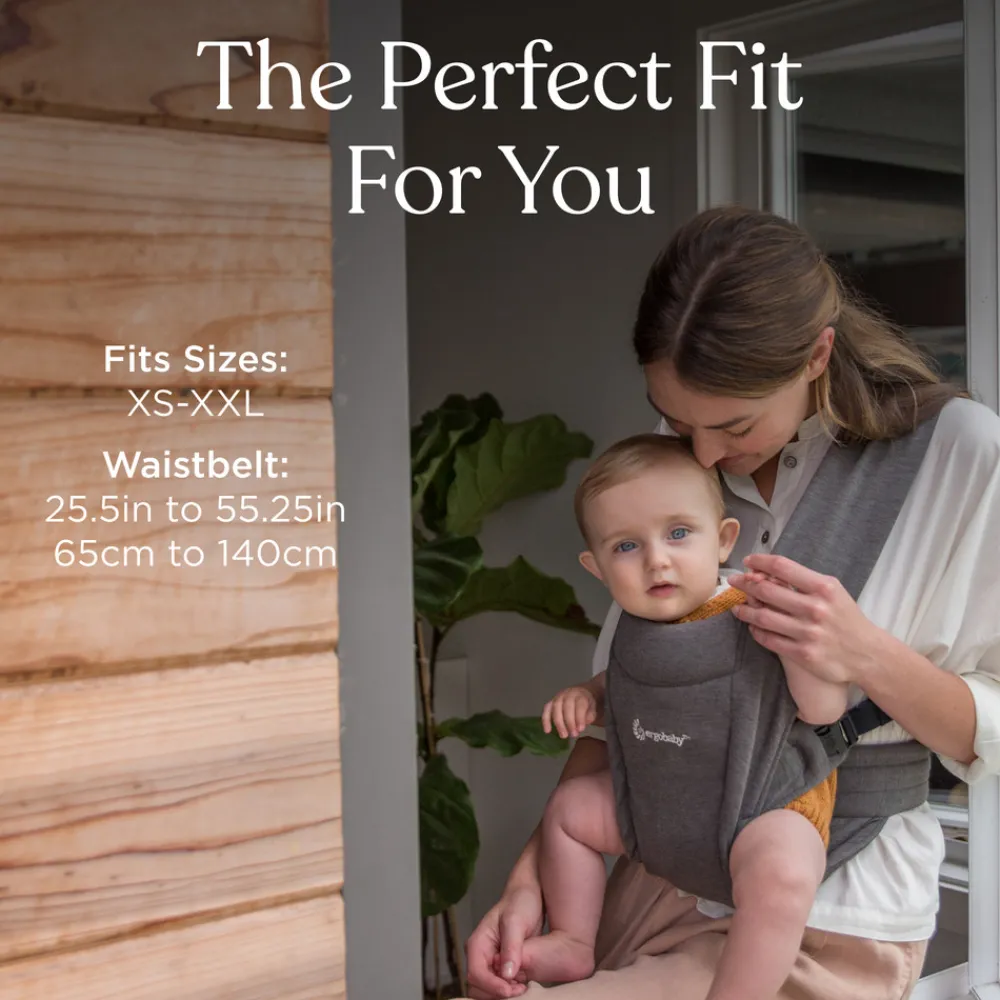 Ergobaby Embrace soft air mesh - washed black- Bæreseler & Vikler