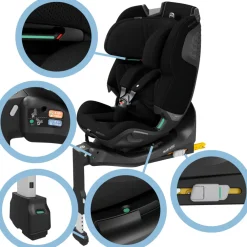 Maxi-Cosi Emerald 360 pro - authentic black- Autostole 40-150 Cm (0-12 År)