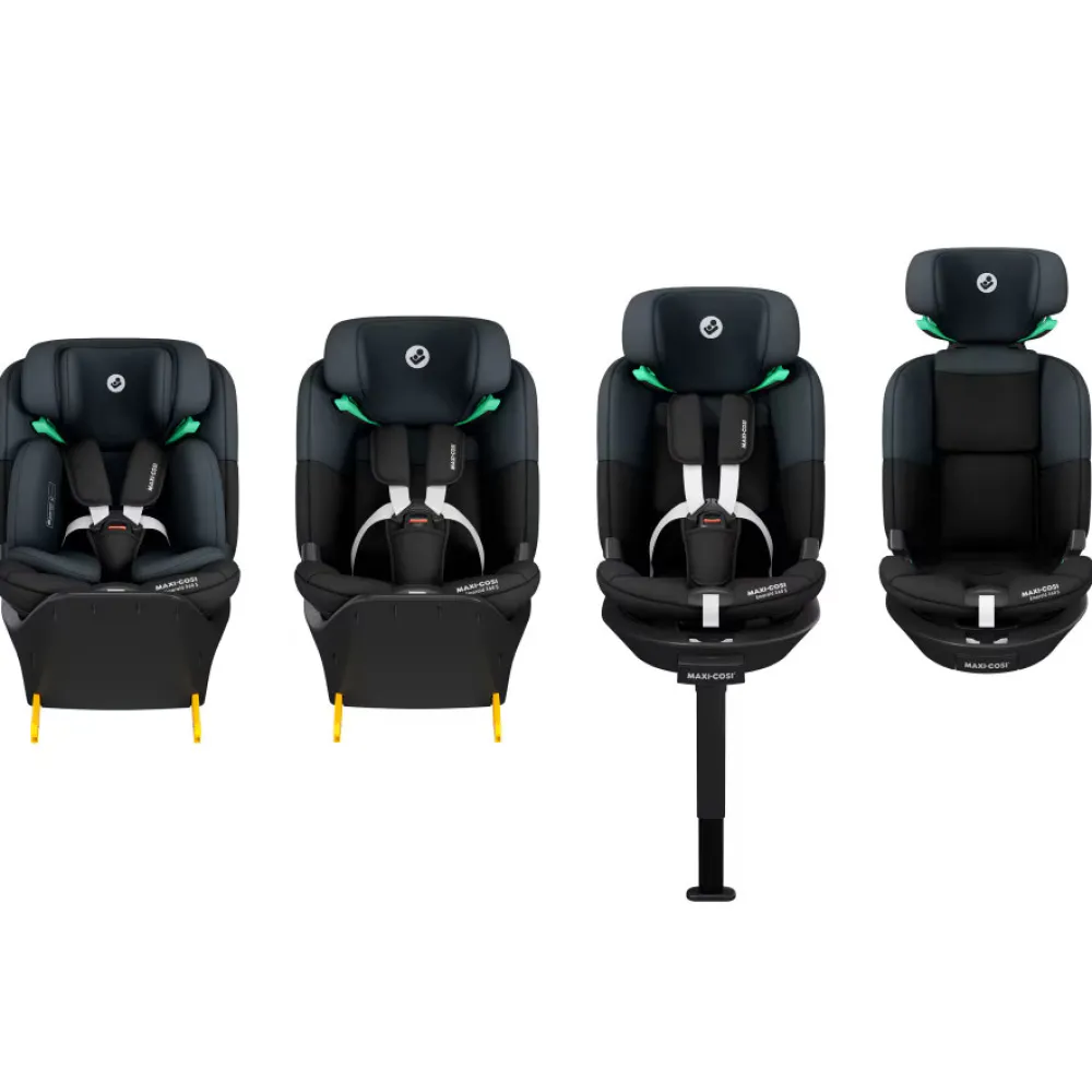 Maxi-Cosi Emerald 360 S - Tonal Black- Autostole Med Integreret Baser|Autostole 40-150 Cm (0-12 År)