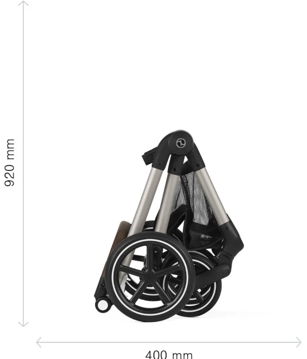 Cybex Eos Lux - seashell beige- Kombivogne Med Ergonomiske Sæder