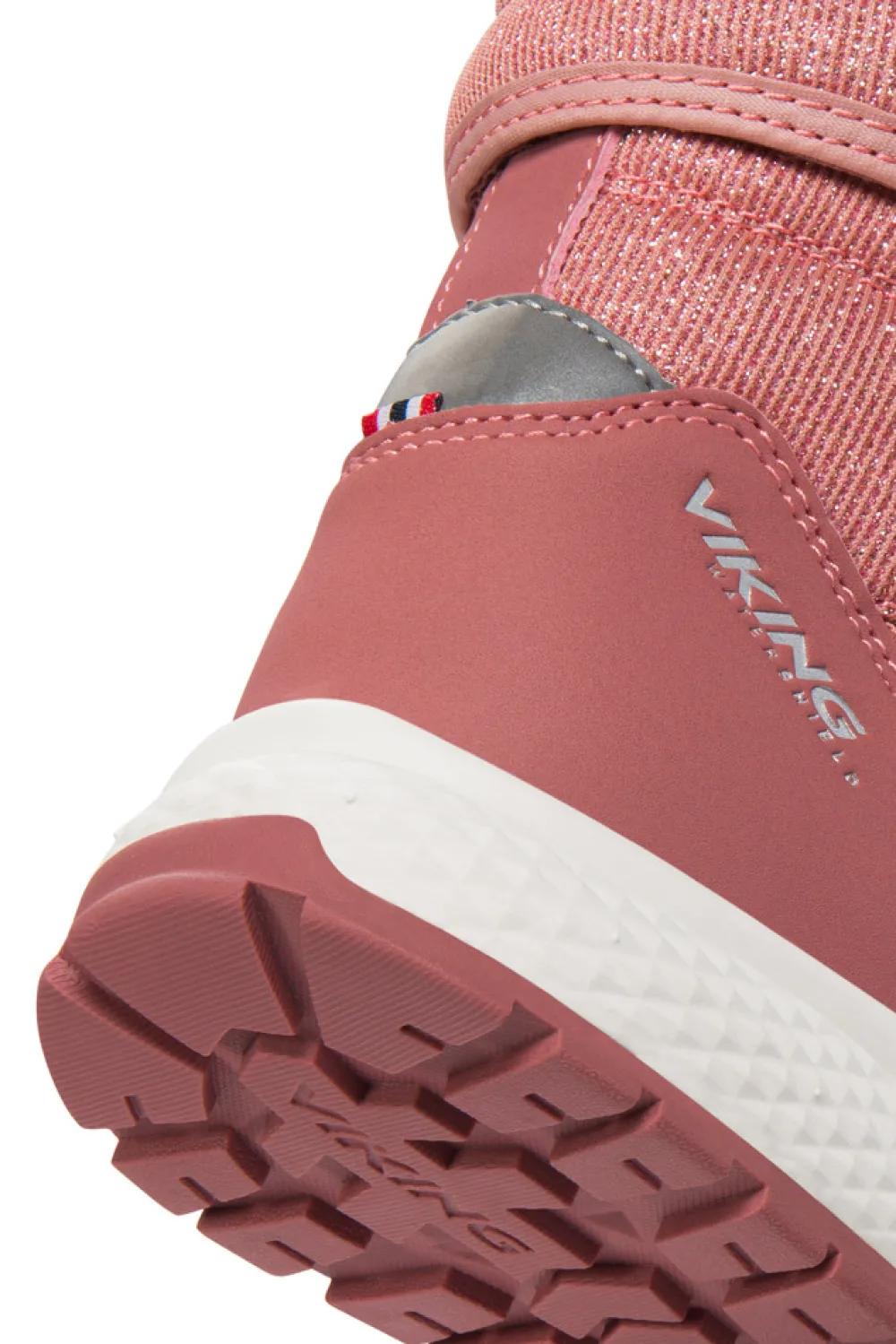 Viking Equip Glitter Warm WP Pull on - Pink- Vinterstøvler