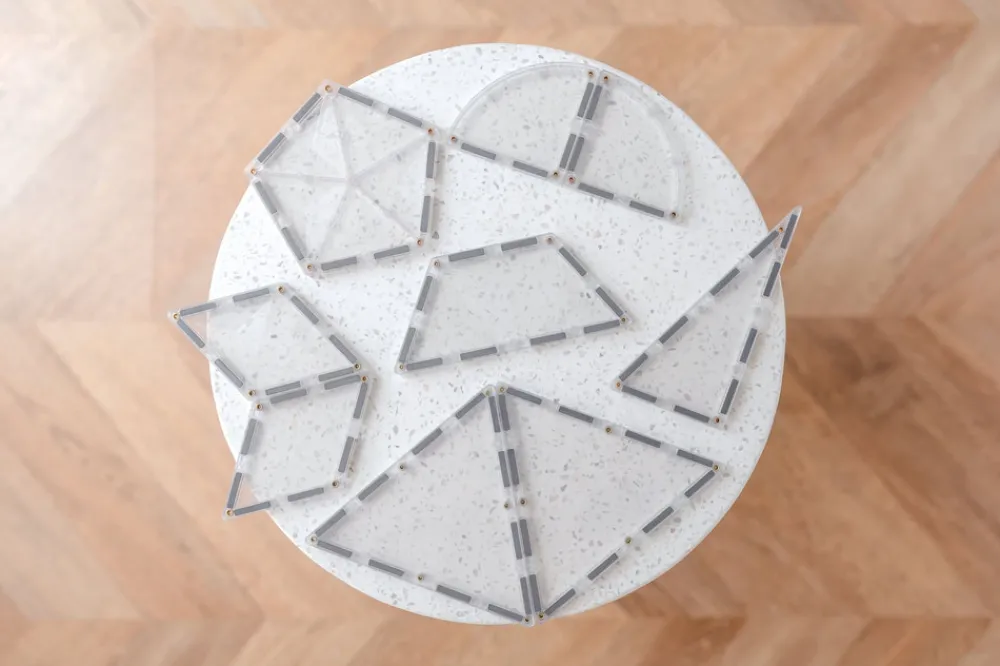 CONNETIX Expansion Pack - udvidelsessæt 24 dele - clear- Magnetlegesæt