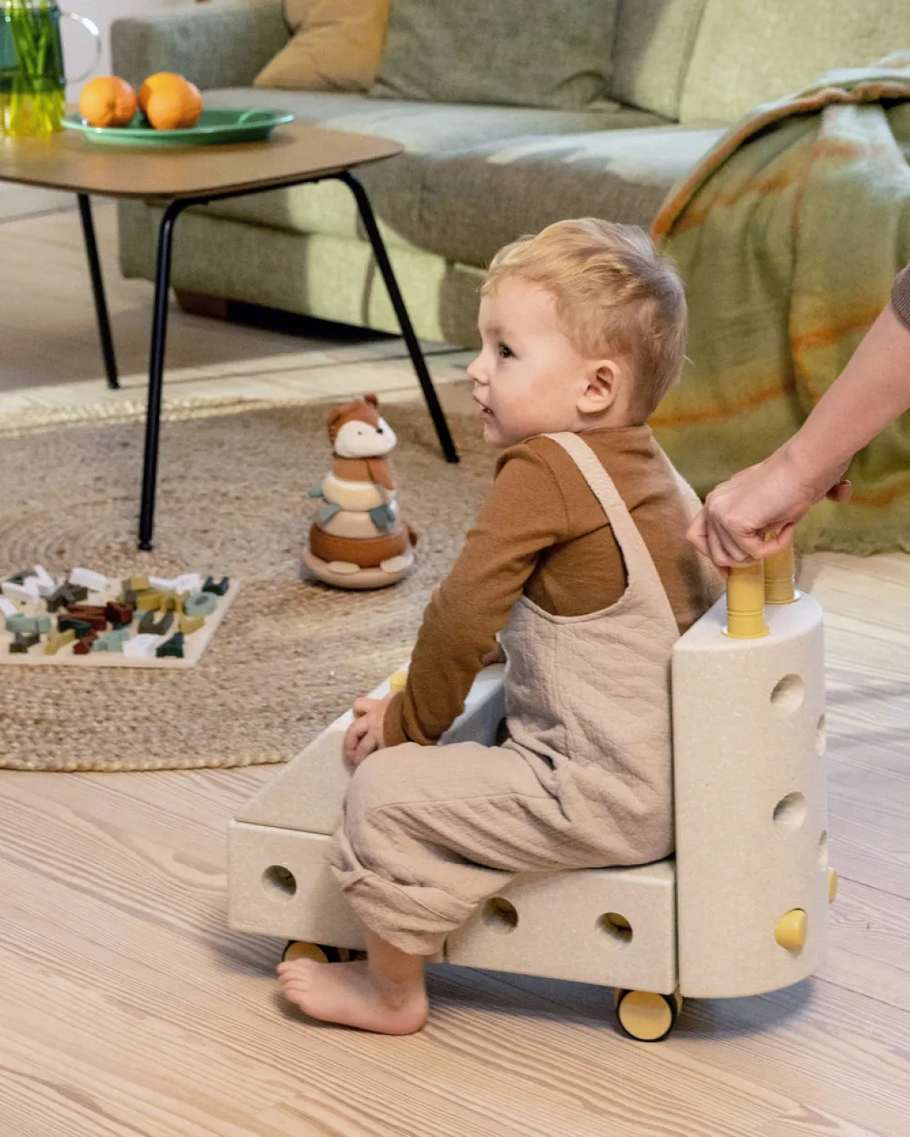 MODU Explorer Set Sand Grey / Honey Yellow- Store Byggesæt|Tumlemøbler