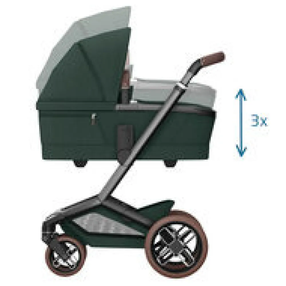 Maxi-Cosi Fame carrycot - Twillic green- Liggedele Til Kombivogne