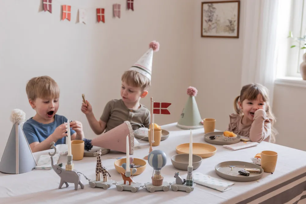 Sebra Fødselsdagstog, træ, World of-Børn Fødselsdagstoge