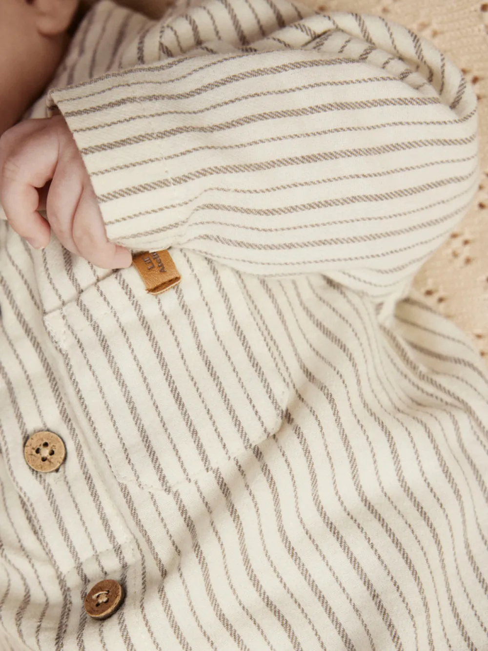 Lil' Atelier Felixo Langærmet Bodyskjorte - Turtledove- Juletøj|Skjorter