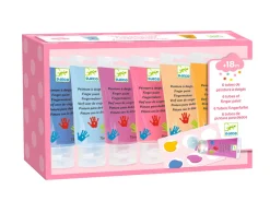 Djeco Fingermaling Lyse Farver- Farver & Tusser