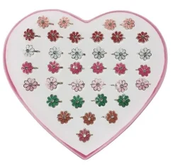 Magni Fingerringe nikkelfri blomster ass.- Festtøj & Tilbehør