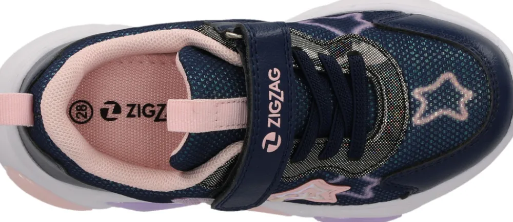 ZIG ZAG Fiora Sneakers m. Lys - Navy- Sneakers Med Lys