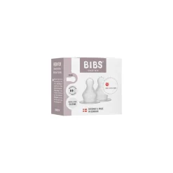BIBS Flaskesutter rund Silikone 2 pk Medium Flow- Sutteflasker