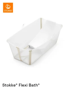 Stokke® Flexi Bath - Sandy Beige- Badekar, Stativer & Badestole