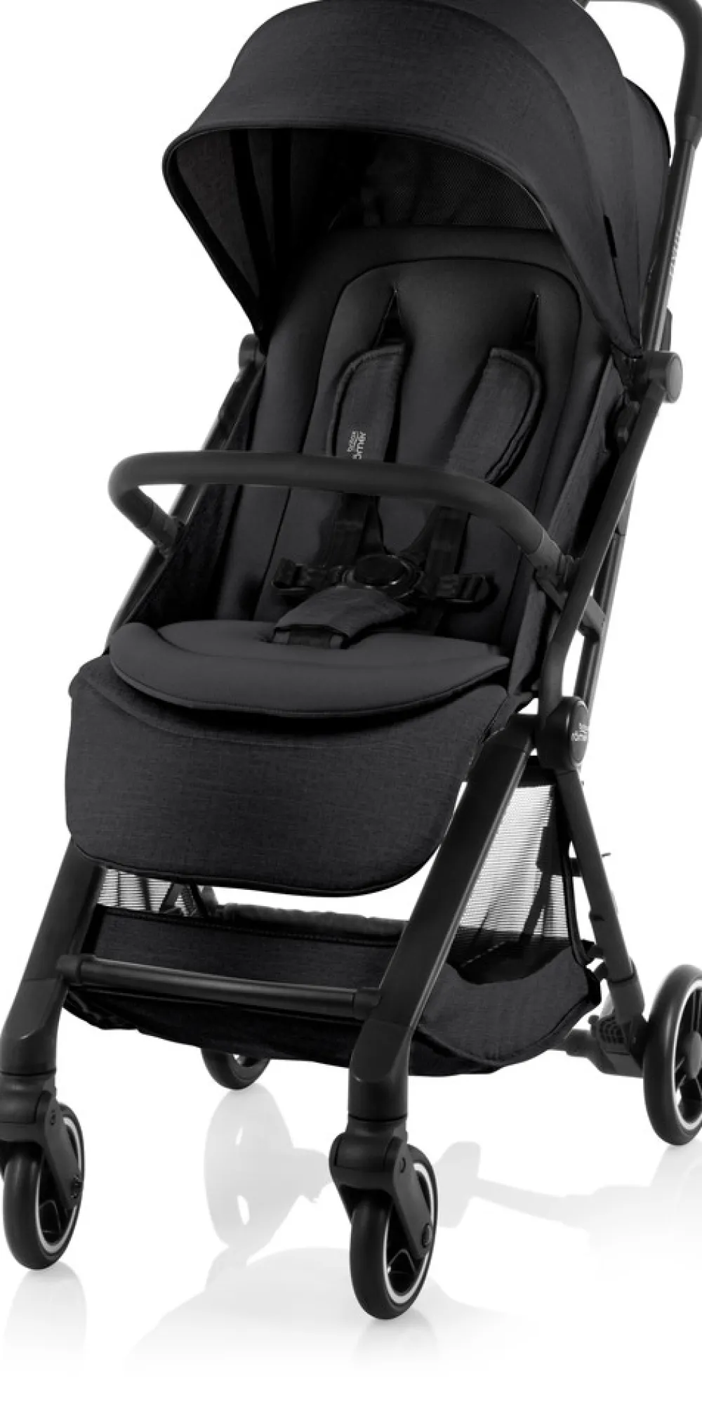 Britax Römer Flylite - Carbon Black- Klapvogne Med Flade Sæder|Rejseklapvogne