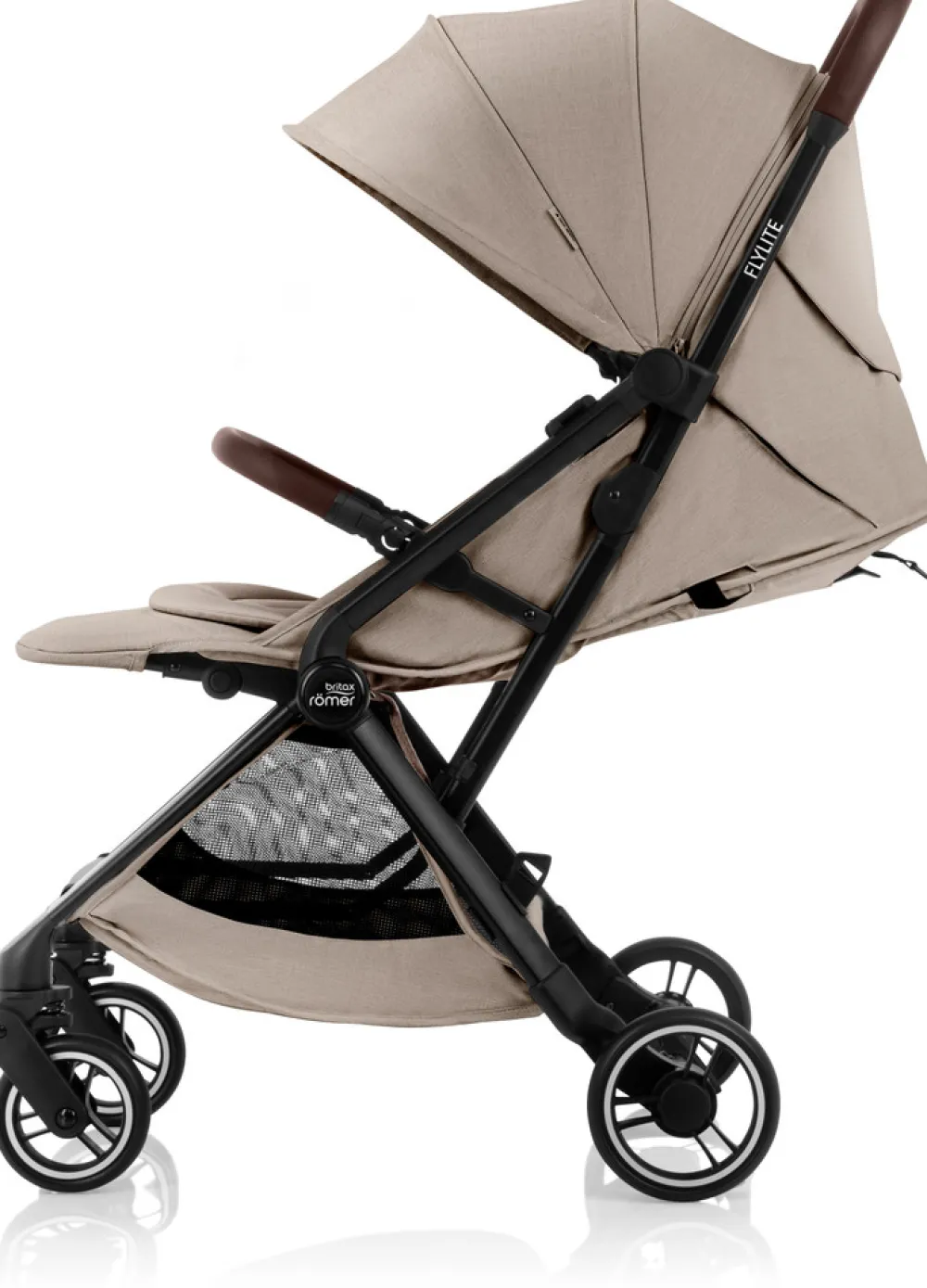 Britax Römer Flylite - Style teak- Klapvogne Med Flade Sæder|Rejseklapvogne