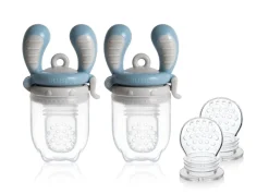 Kidsme Foodfeeder -Startpak 2 pk Azure- Foodfeeder Og Frugtsut