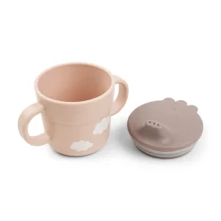 Done By Deer Foodie første spisesæt 3 dele - Happy clouds Pudder- Service