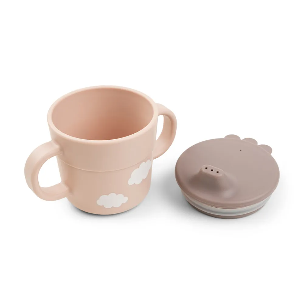 Done By Deer Foodie første spisesæt 3 dele - Happy clouds Pudder- Service