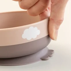 Done By Deer Foodie første spisesæt 3 dele - Happy clouds Pudder- Service