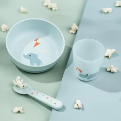 Done By Deer Foodie første spisesæt Playground Blå- Service