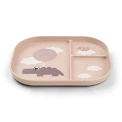 Done By Deer Foodie inddelt tallerken Happy clouds Pudder- Service